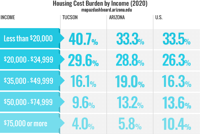 Housing Cost Burden Infographic 2020
